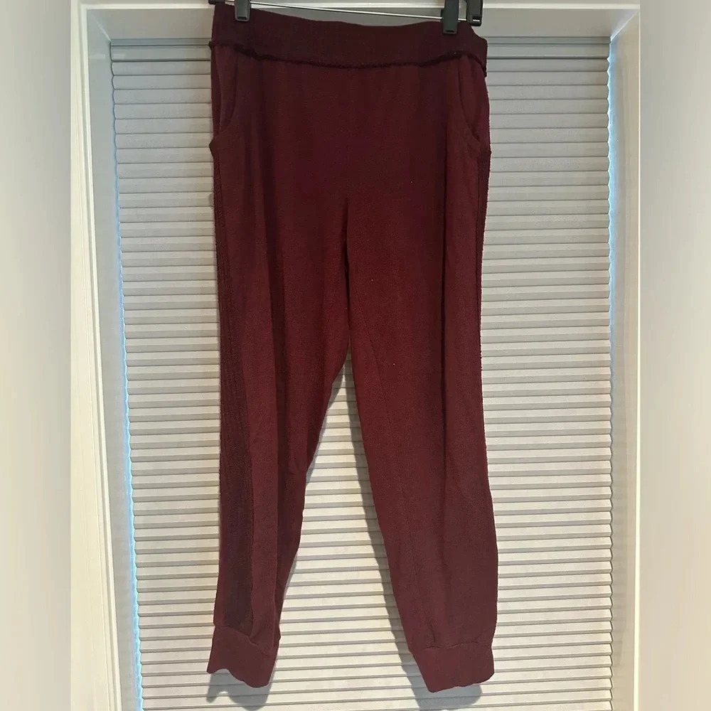 Maroon sweatpants from Saturday/Sunday Anthropologie label C-4